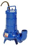 Sewage Wastewater Submersible Pumps, single-channel closed impeller heavy duty cast iron, non-clogging, DN50