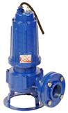 Sewage Wastewater Submersible Pumps, single-channel closed impeller heavy duty cast iron, non-clogging, DN65, with stand