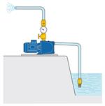 Surface centrifugal electric pumps installation scheme