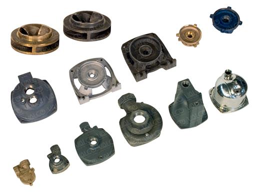 Cast Iron , Bronze, Stainless Steel, Aluminium, Stainless Steel Stampings: Pump Bodies, Brackets, Impellers, Diffusers, Shields, Flanges, etc.