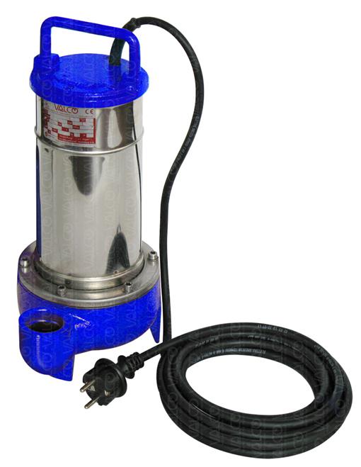 Dirty Waters Submersible Portable Pumps with motor housing in stainless steel and pump body in cast iron