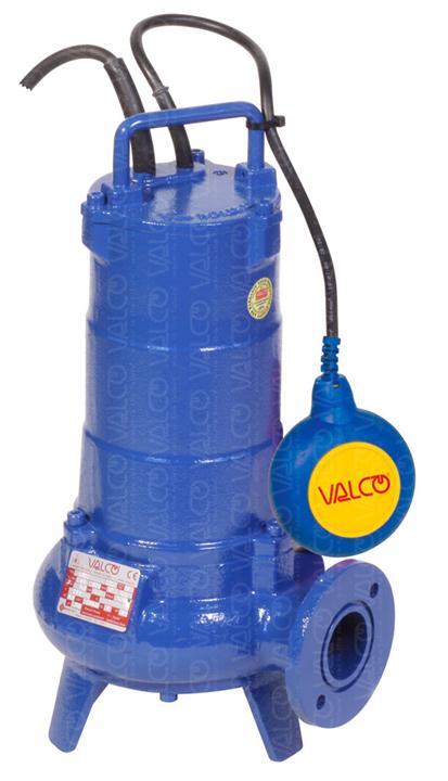Sewage Wastewater Submersible Pumps, single-channel open impeller heavy duty cast iron, non-clogging, DN150