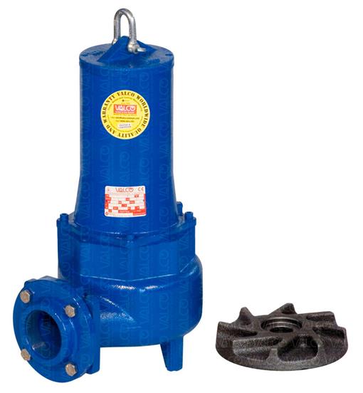 Sewage wastewater Submersible Pumps, Vortex Impeller heavy duty cast iron, non-clogging, DN50