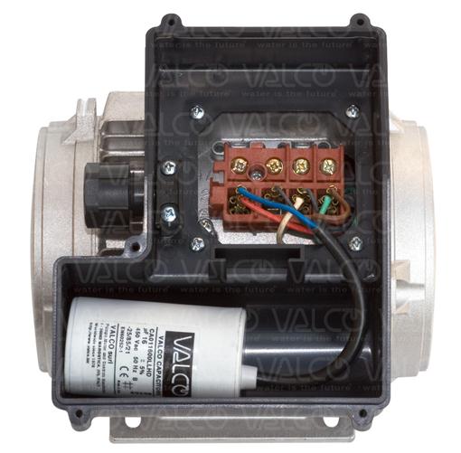 Motor with fitted the innovative, practicable and safe faston type connection on the terminal box