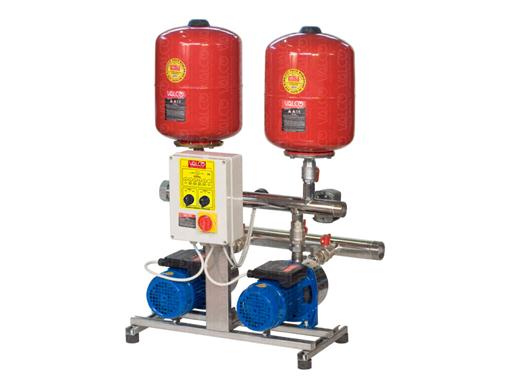 Awssj-2spt - with 2 pumps and controlled by electric panel starter with pressure switch and with 2 units of 19 litre tank