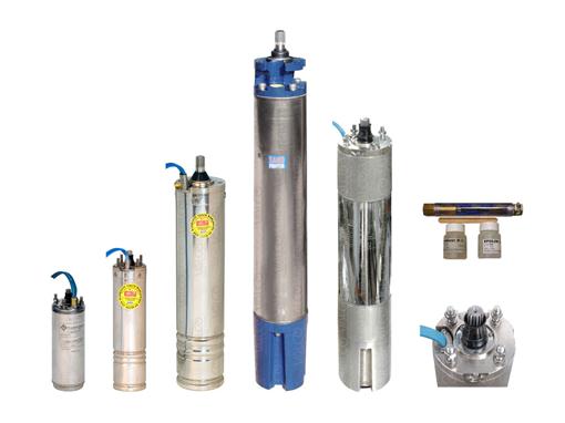 Submersible motors for borehole pumps