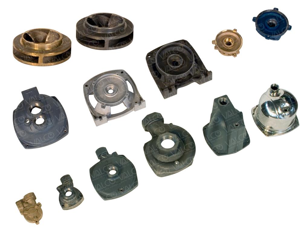 Cast Iron , Bronze, Stainless Steel, Aluminium, Stainless Steel Stampings: Pump Bodies, Brackets, Impellers, Diffusers, Shields, Flanges, etc.