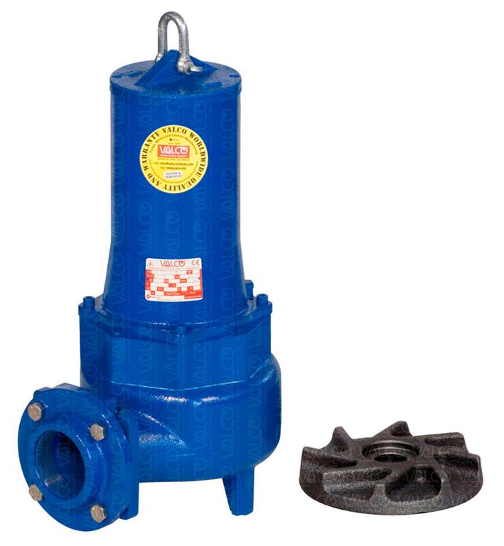 Sewage wastewater Submersible Pumps, Vortex Impeller heavy duty cast iron, non-clogging, DN50