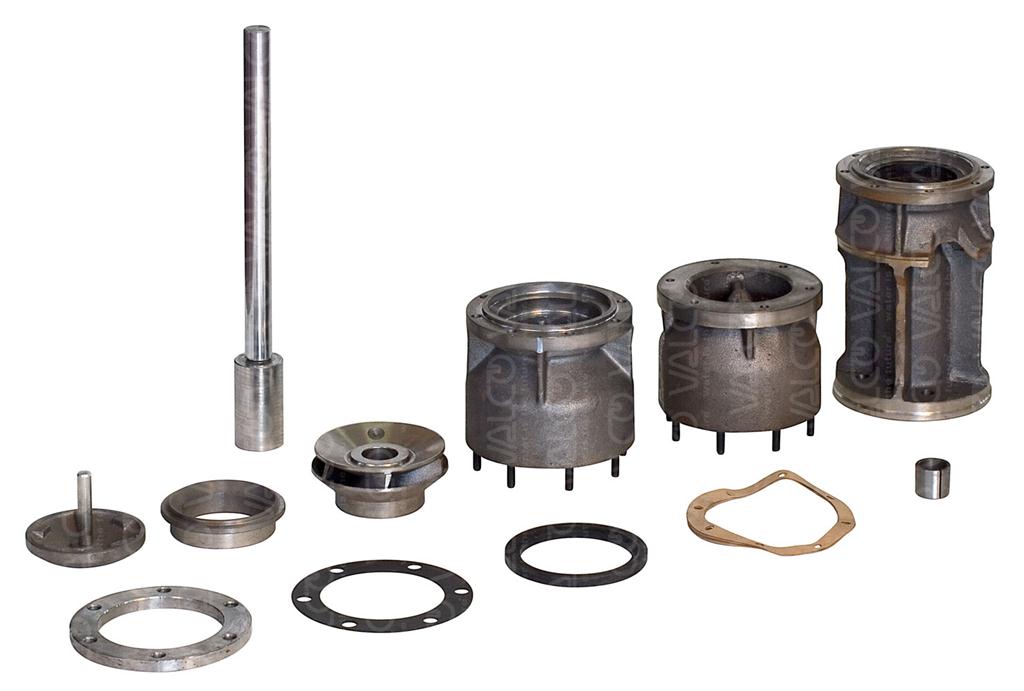 Pump Components for Submersible Borehole Electric Pumps from 6 to 24" wells