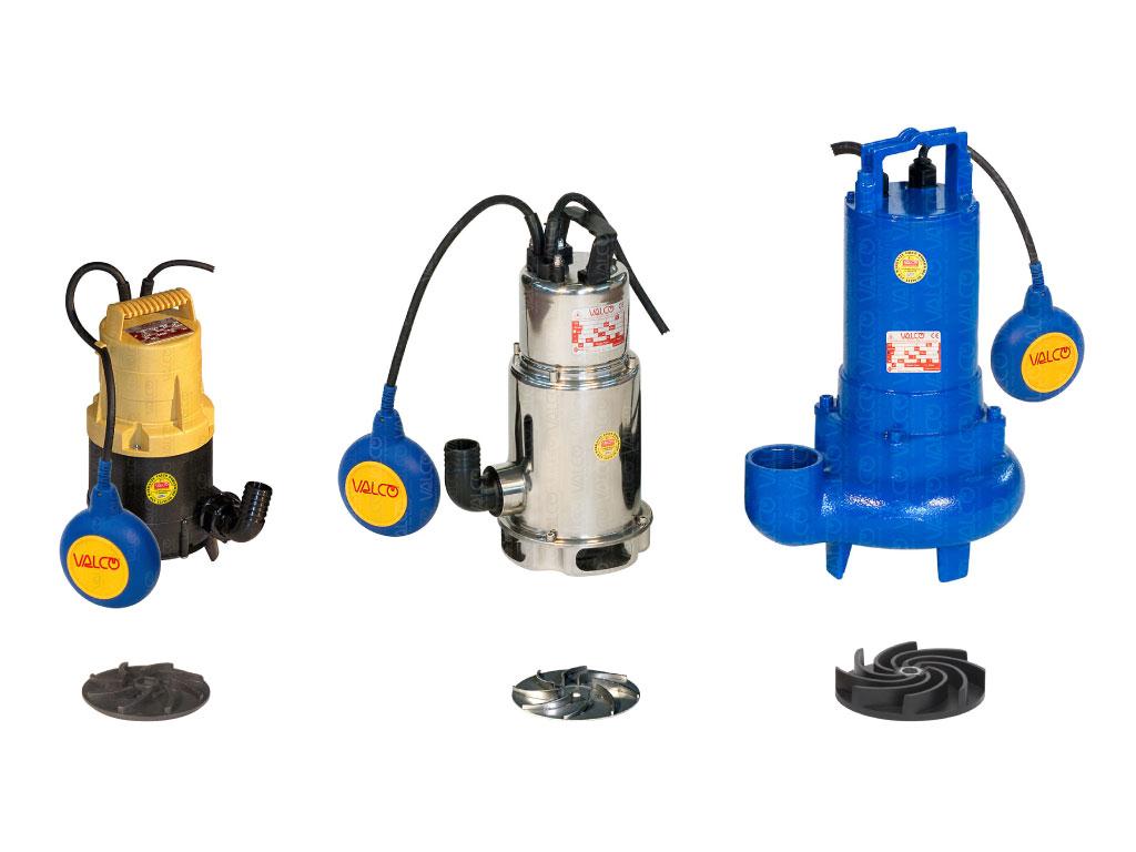 view of light dirty waters submersible electric pumps range